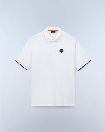 Tricou polo uni cu maneca scurta Badge