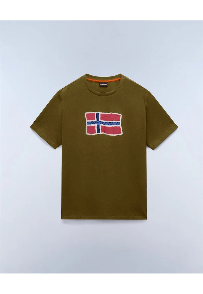 Tricou din bumbac cu logo Mahsa