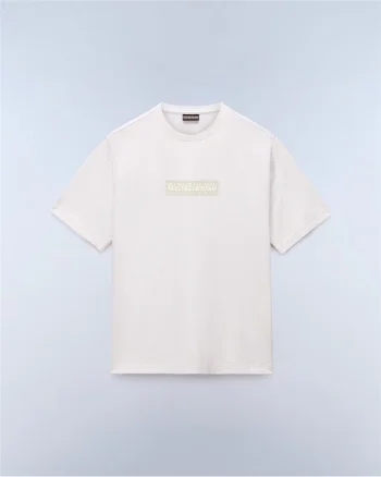 Tricou din bumbac cu aplicatie logo Box