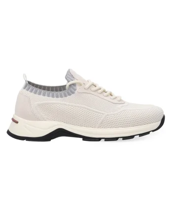 Pantofi sport cu talpa demi-wedge, Alb