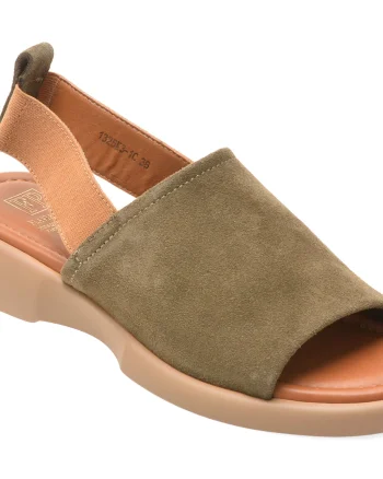 Sandale FLAVIA PASSINI kaki, 1325, din piele intoarsa