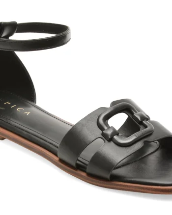 Sandale EPICA negre, 82988, din piele ecologica