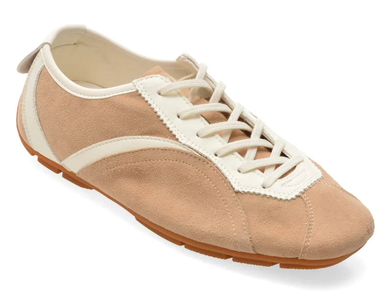 Pantofi sport GRYXX bej, 60081, din piele intoarsa