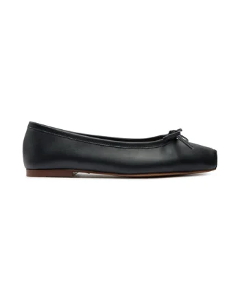 Balerini dama,  304425, Piele naturala, Negru