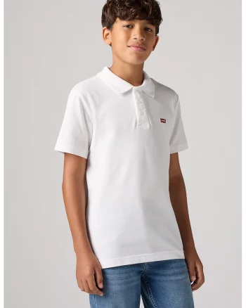 Tricou polo din bumbac pique, Alb optic
