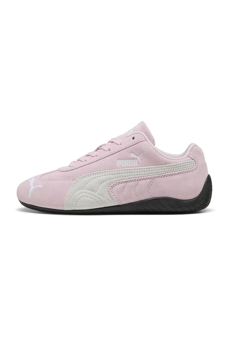 Pantofi sport Speedcat OG unisex din piele intoarsa, Alb/Roz