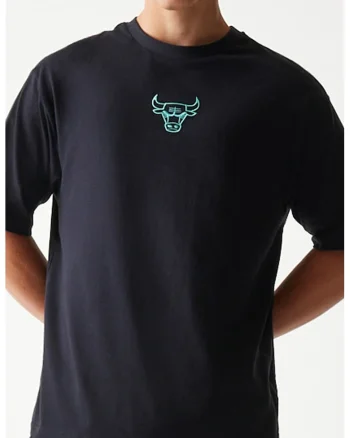Tricou din bumbac cu detaliu brodat, Negru