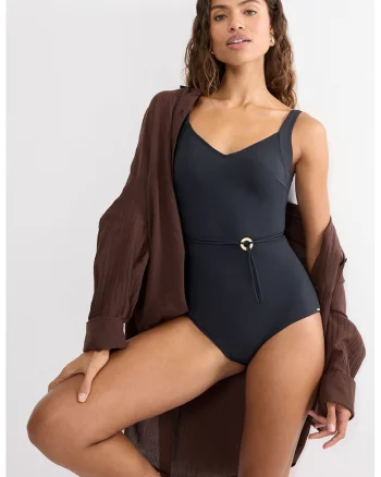 Costum de baie intreg Summer Twist, Negru stins
