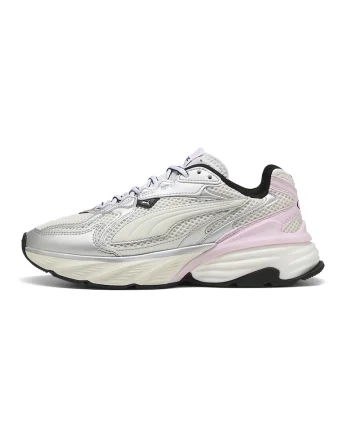 Pantofi sport Fade Nitro din material textil cu garnituri sintetice, Roz pastel/Argintiu
