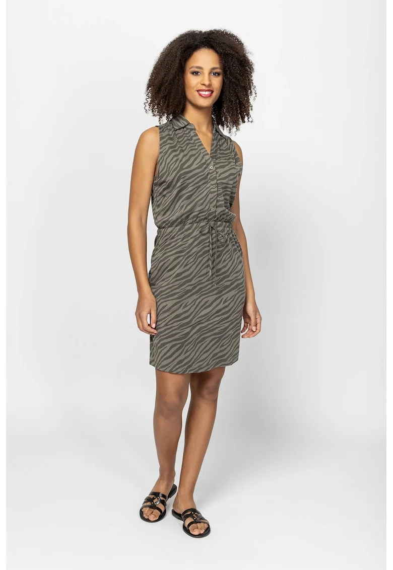 Rochie scurta cu buzunare laterale Volissa, Verde sparanghel