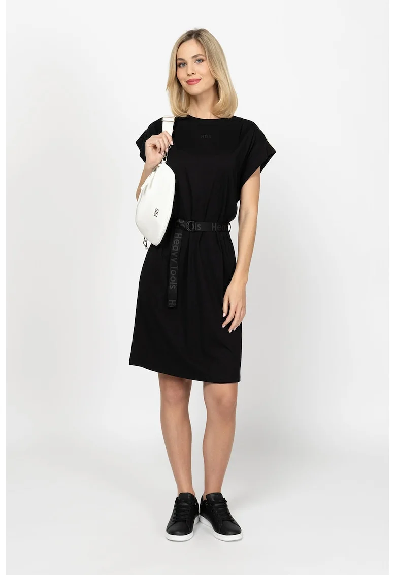 Rochie din amestec de modal Vero, Negru