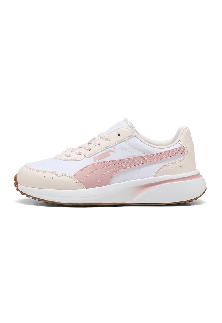 Pantofi sport R78 Glance cu sireturi, Roz pastel/Piersica/Alb optic