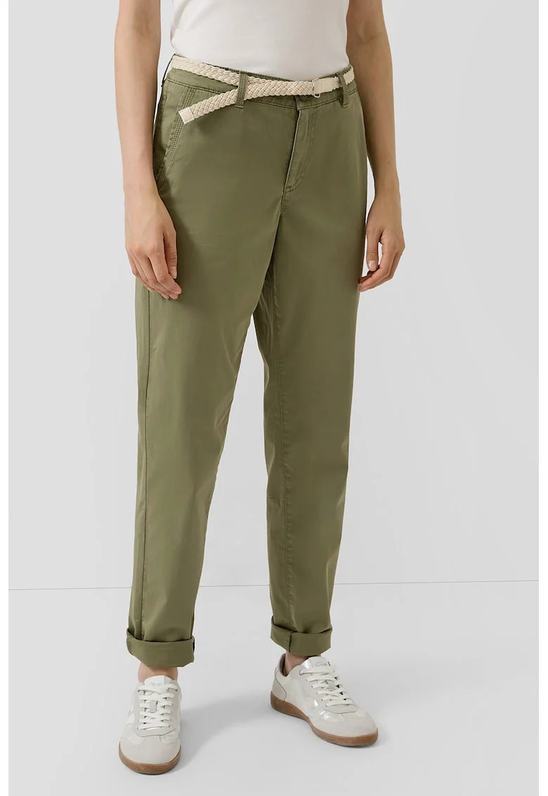 Pantaloni chino uni, Kaki