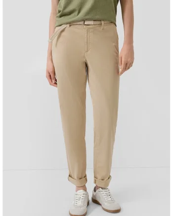 Pantaloni chino uni, Bej