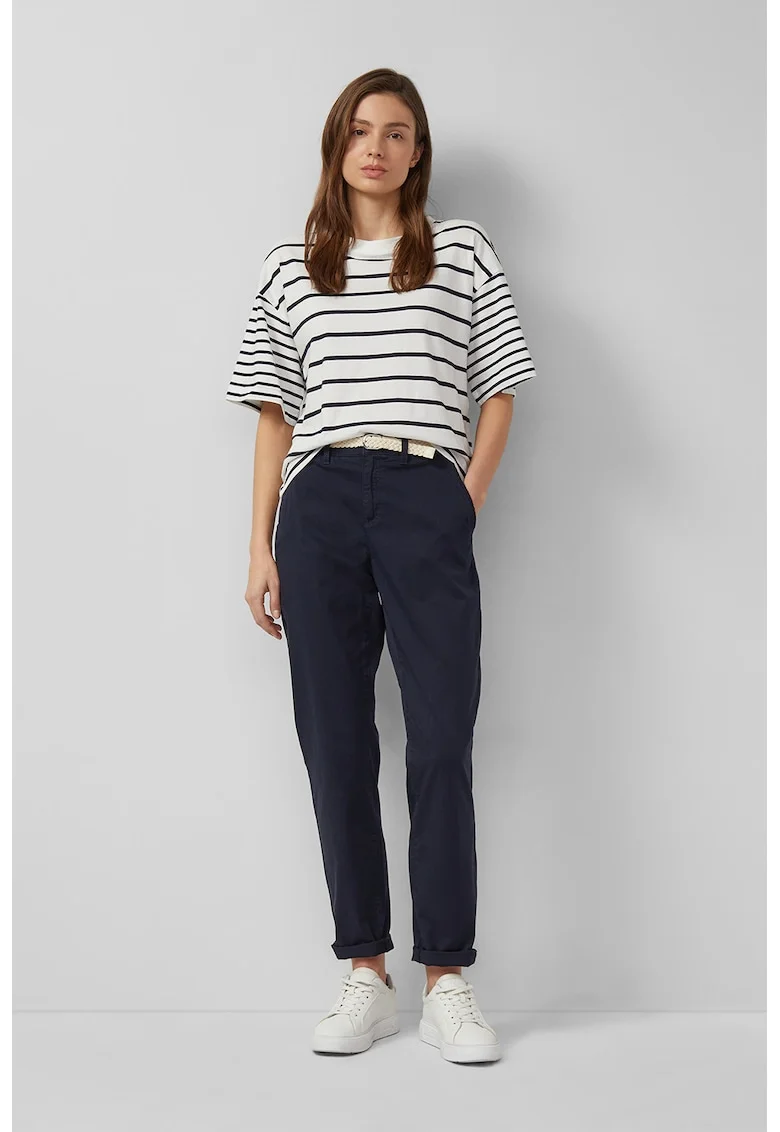Pantaloni chino uni, Bleumarin