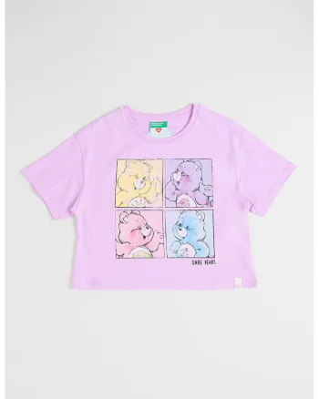 Tricou cu imprimeu grafic, Lila