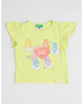 Tricou din bumbac Care Bear, Verde lime