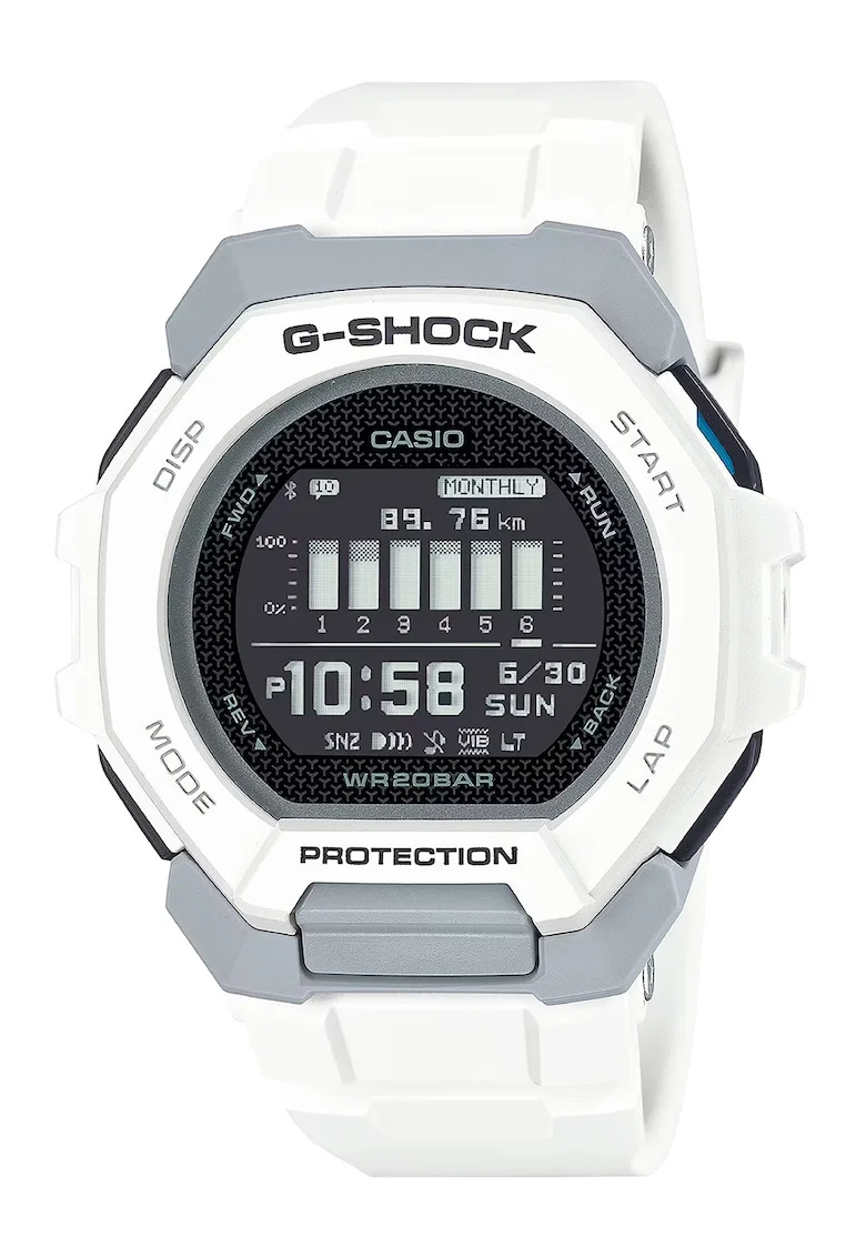 Ceas digital cu model sport G-Shock, Alb