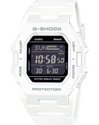 Ceas digital G-Shock, Alb