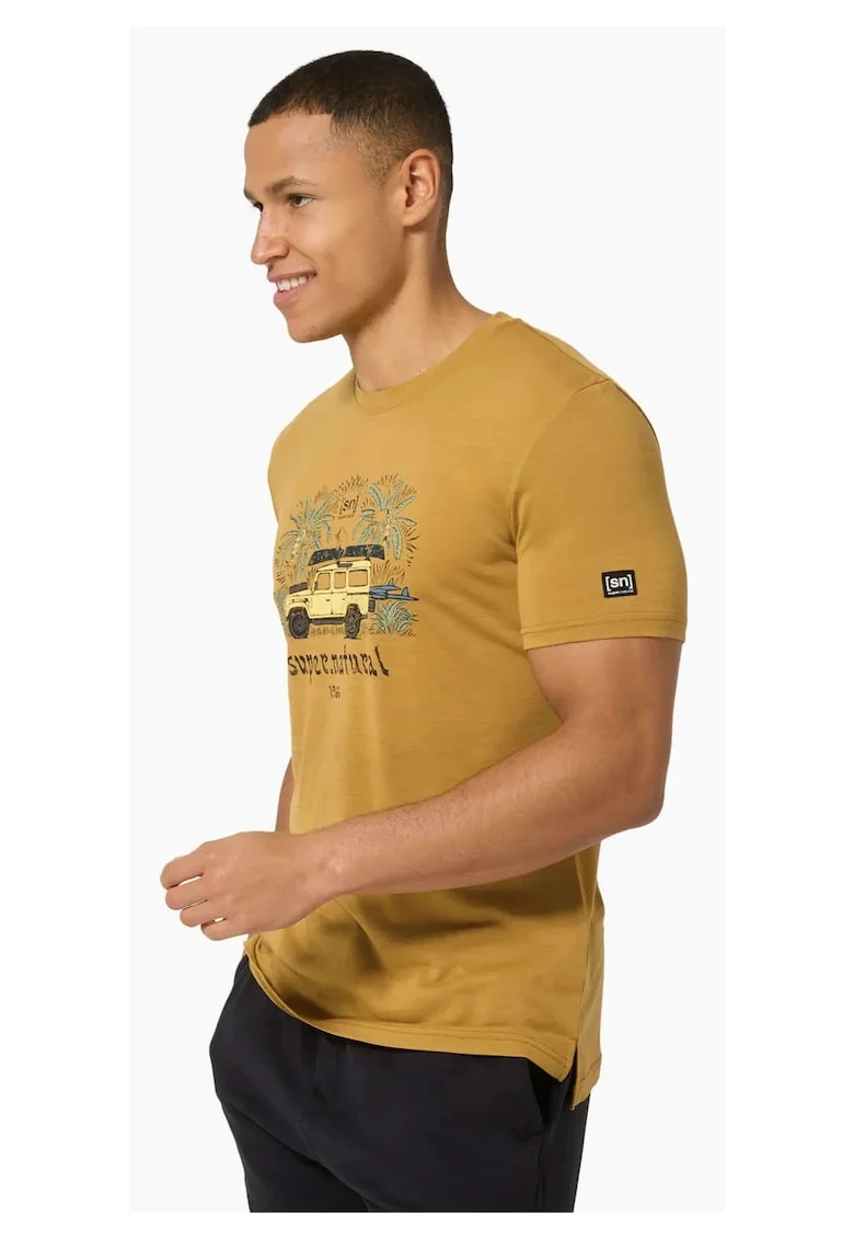 Tricou pentru barbati cu merino SN-SUPERNATURAL, M TROPICAR TEE, Maro
