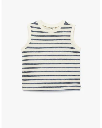 Top in dungi, Crem/Bleumarin