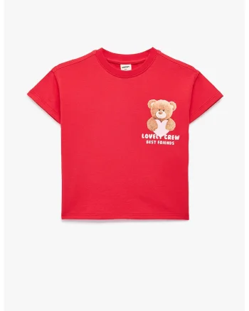 Tricou cu ursuleti, Rosu