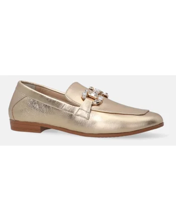 Pantofi Loafer cu catarama decorativa si pietre aplicate