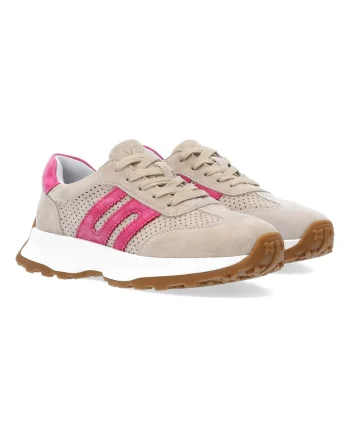 Pantofi sport cu profil jos din piele intoarsa