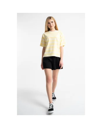 Tricou lejer cu imprimeu si decolteu rotund