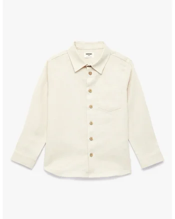 Camasa regular fit uni, Galben pal