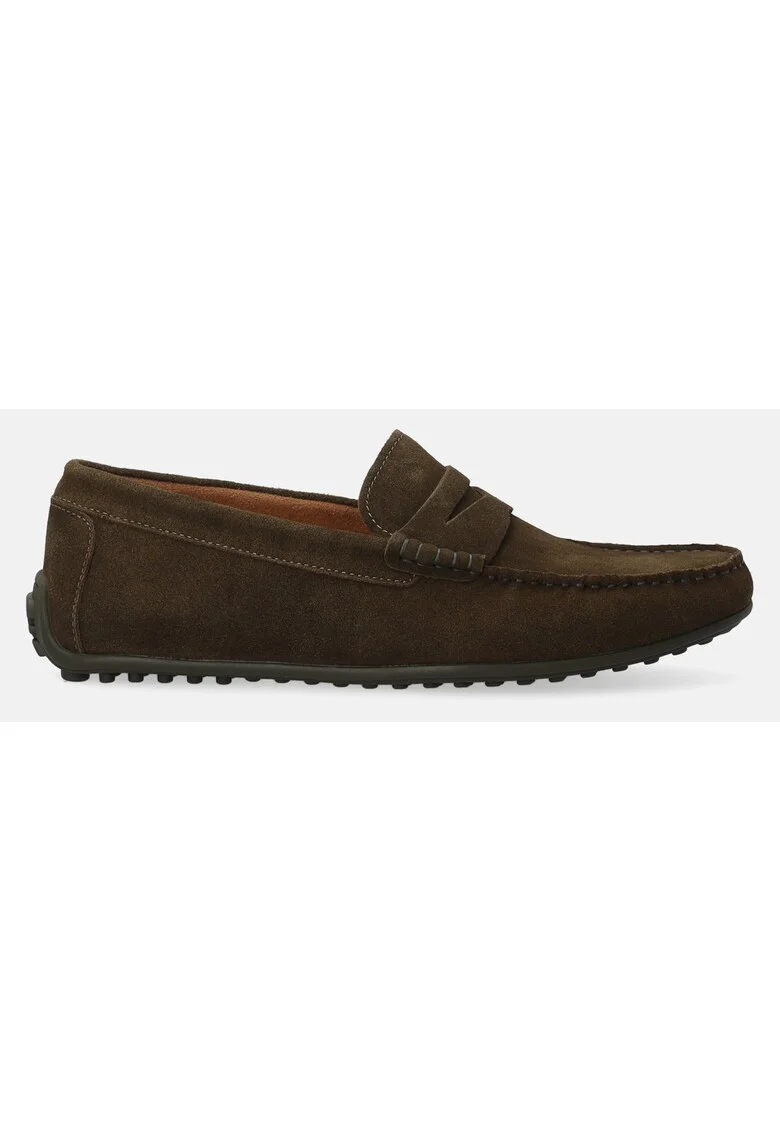 Pantofi driver din piele intoarsa