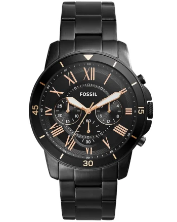Ceas cronograf cu bratara metalica GRANT SPORT, Negru