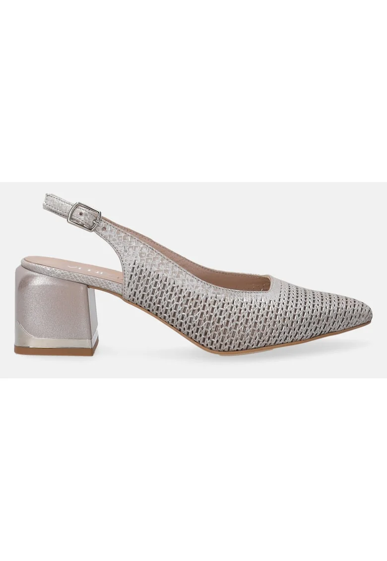 Pantofi din piele cu model perforat