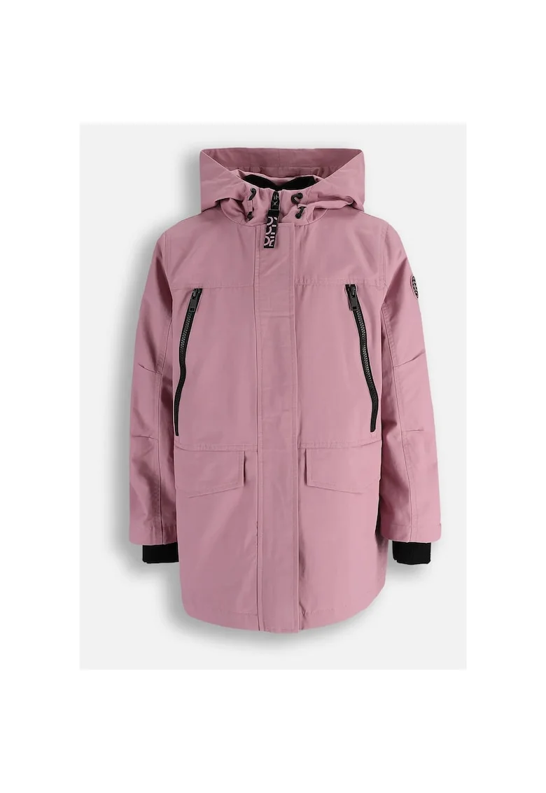 Jacheta  roz pudrat, cu bluza detasabila, Roz pudrat