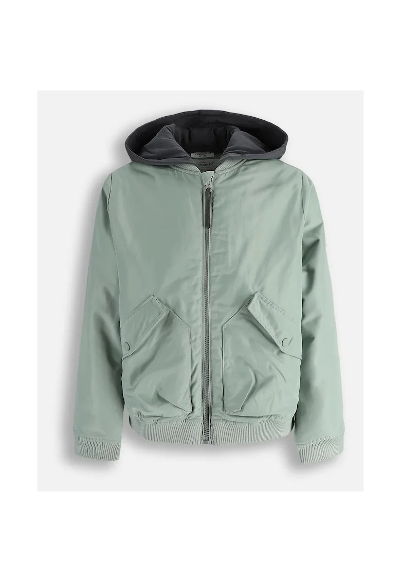bomber  verde, impermeabilă, glug, Verde