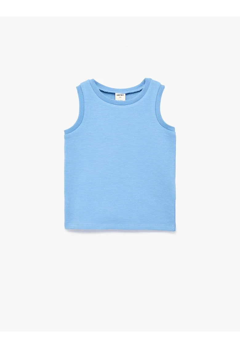 Top uni din bumbac, Albastru lavanda
