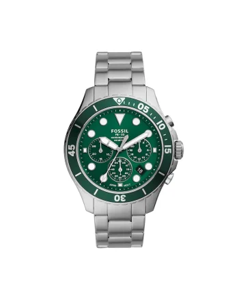 Ceas quartz cronograf FB-03, Argintiu