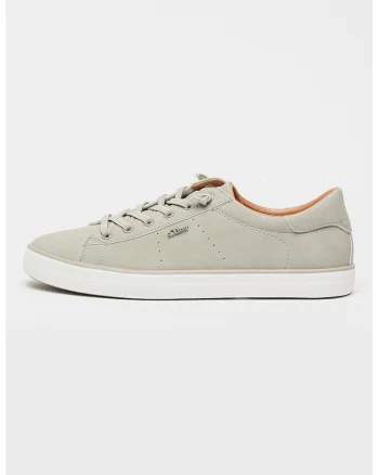 Pantofi sport low-cut din piele ecologica, Gri