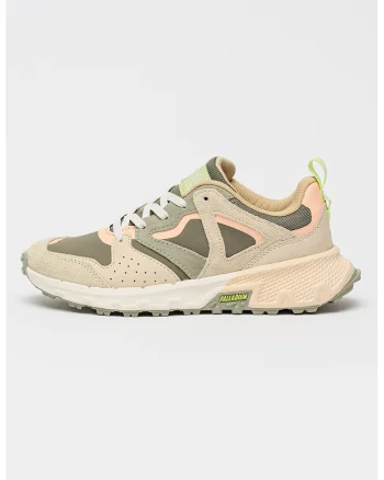 Pantofi sport Offrunner Outcity cu straturi exterioare din piele intoarsa, Portocaliu pepene/Bej sampanie