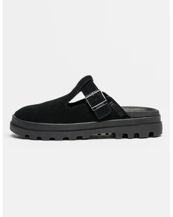 Saboti din piele intoarsa Dunelite Pyla, Black Onyx