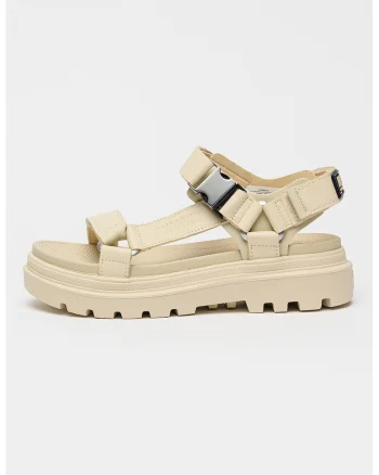 Sandale din piele cu velcro Cruise, Bej sampanie