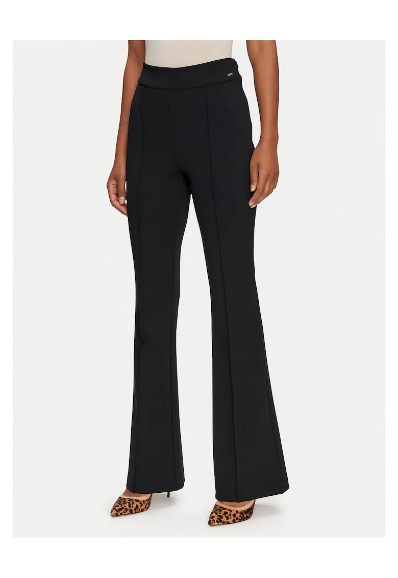Pantaloni dama,  poliester/elastan, negru