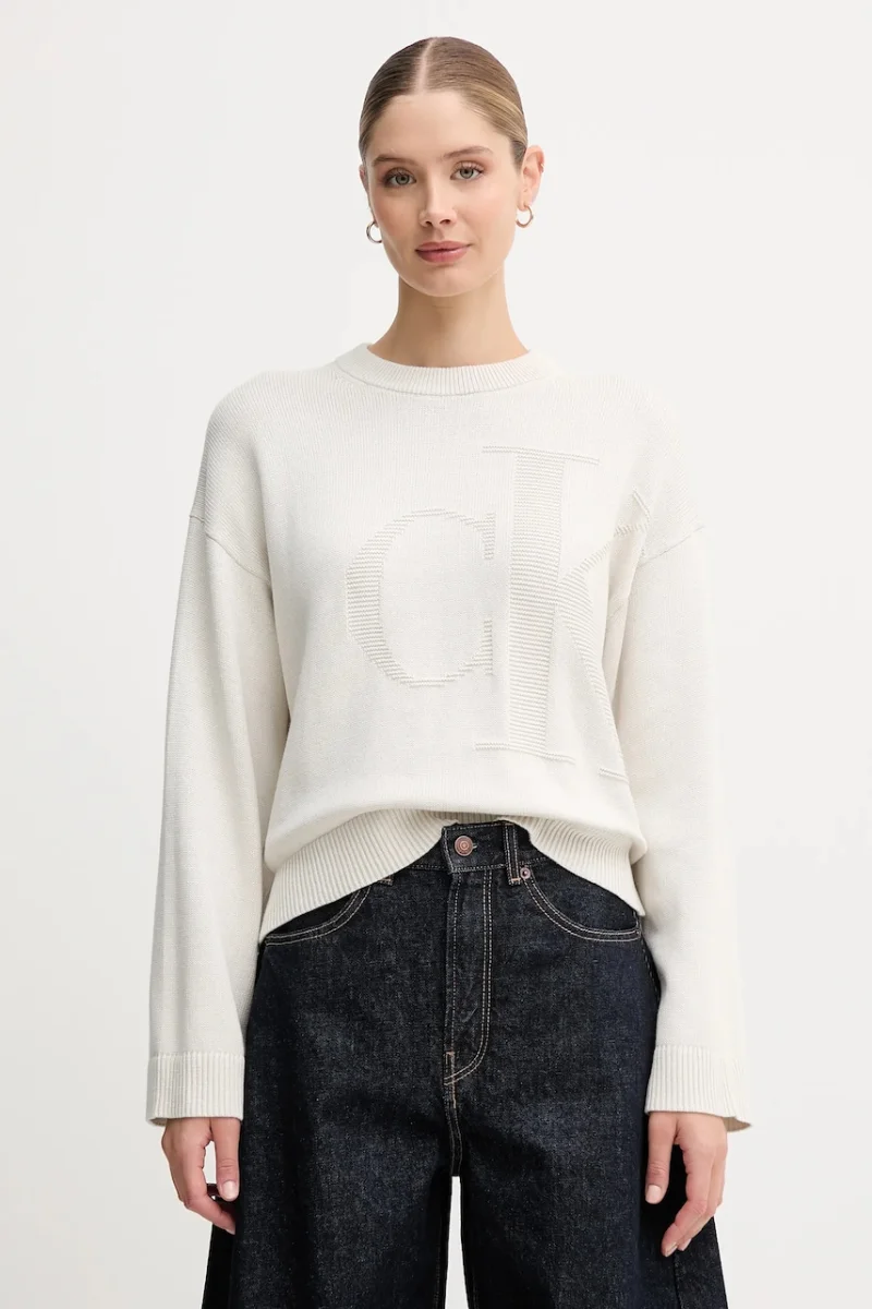 Calvin Klein Jeans pulover de bumbac