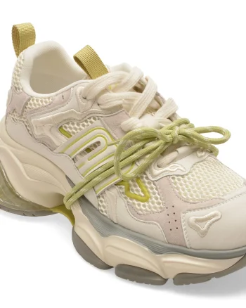 Pantofi sport GRYXX bej, 991, din material textil si piele naturala