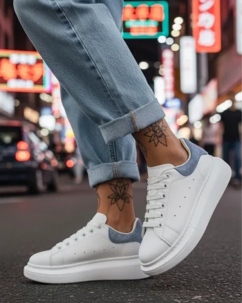 Adidasi dama casual albi 111 T14-1