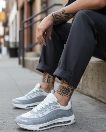 Adidasi barbati casual  gri M68