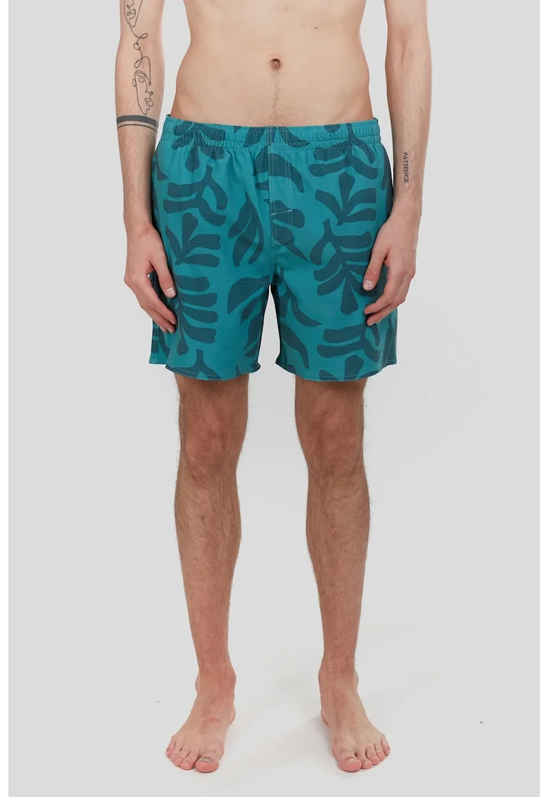 Pantaloni scurti de baie cu 3 buzunare, Albastru petrol