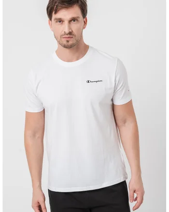 Tricou din bumbac cu detalii logo Basic, Alb