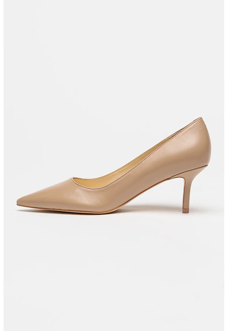 Pantofi din piele cu varf ascutit Loby, Bej