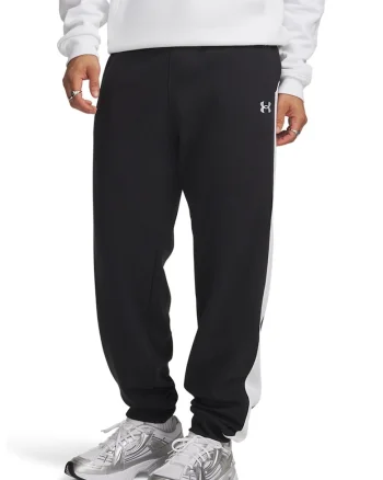 Pantaloni de trening cu buzunare laterale Rival, Negru/Alb optic